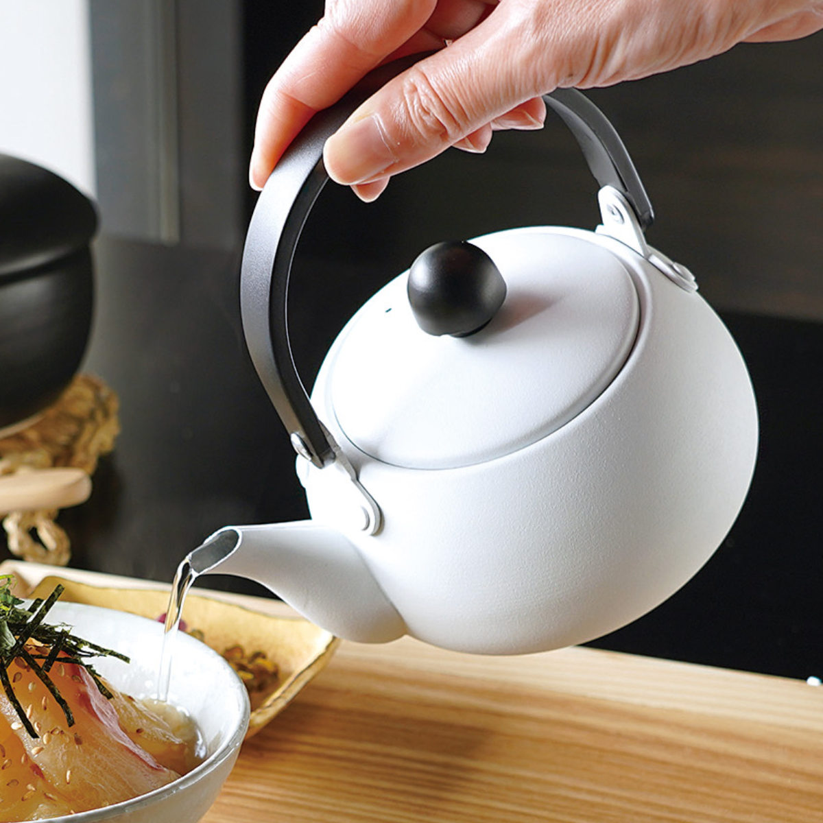 やかん アルミ製 ミニポット だしポット （ 急須 ポット アルミ 日本製