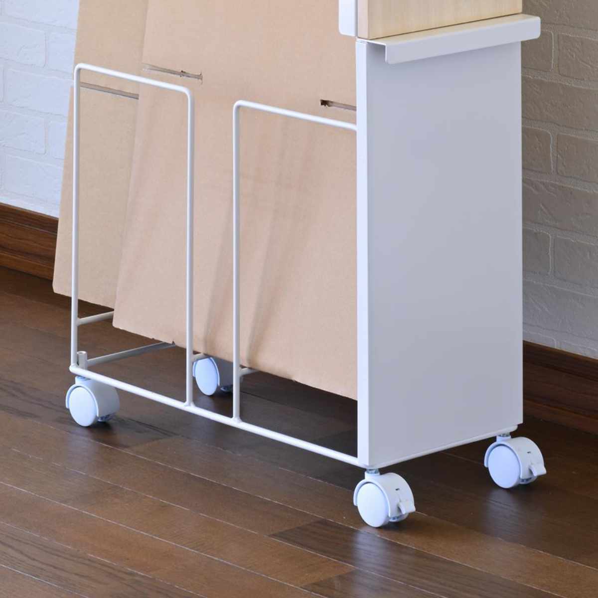 下村企販 段ボールストッカー 幅20cm 日本製 （ ダンボール 収納