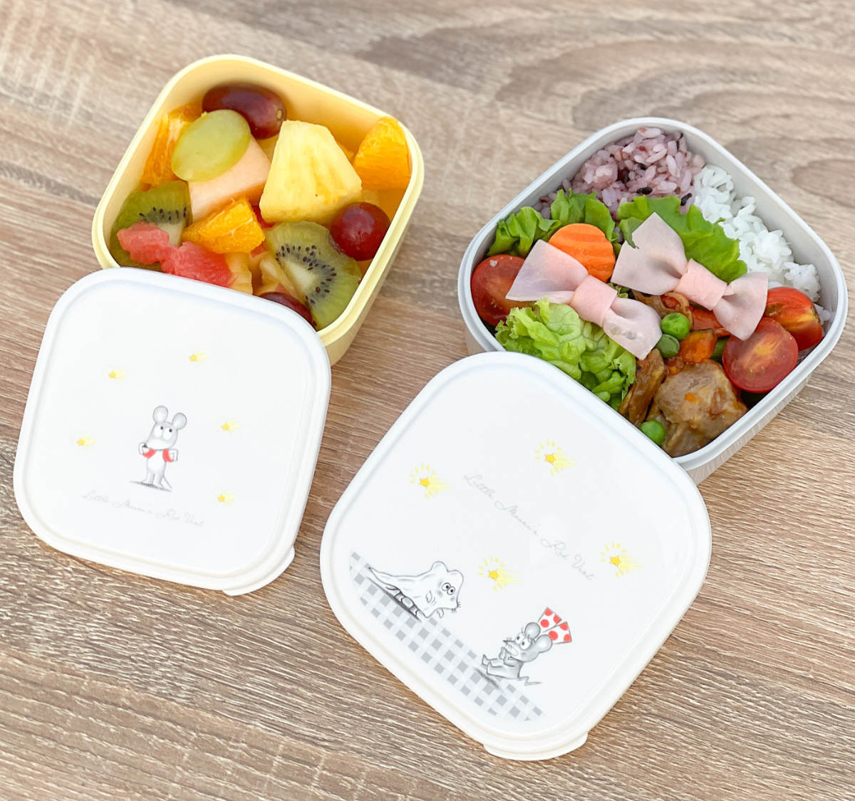 OSK（オーエスケー） シール容器 2個入り ねずみくんのチョッキ