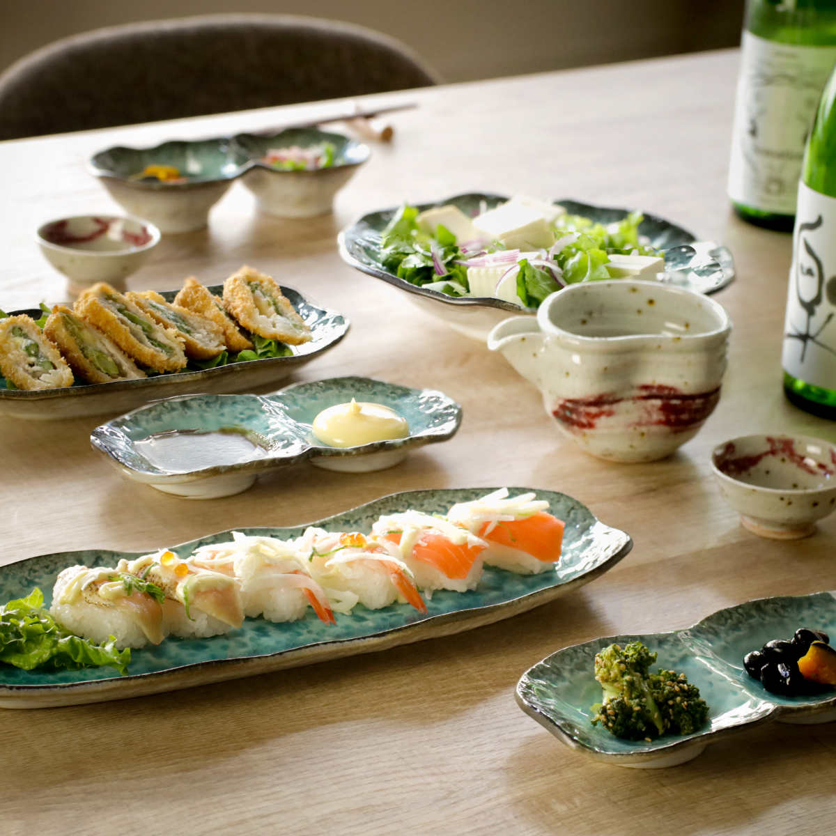 小鉢 3つ仕切り 28cm ボウル KANADE 陶器 （ 電子レンジ対応 鉢 3連 和