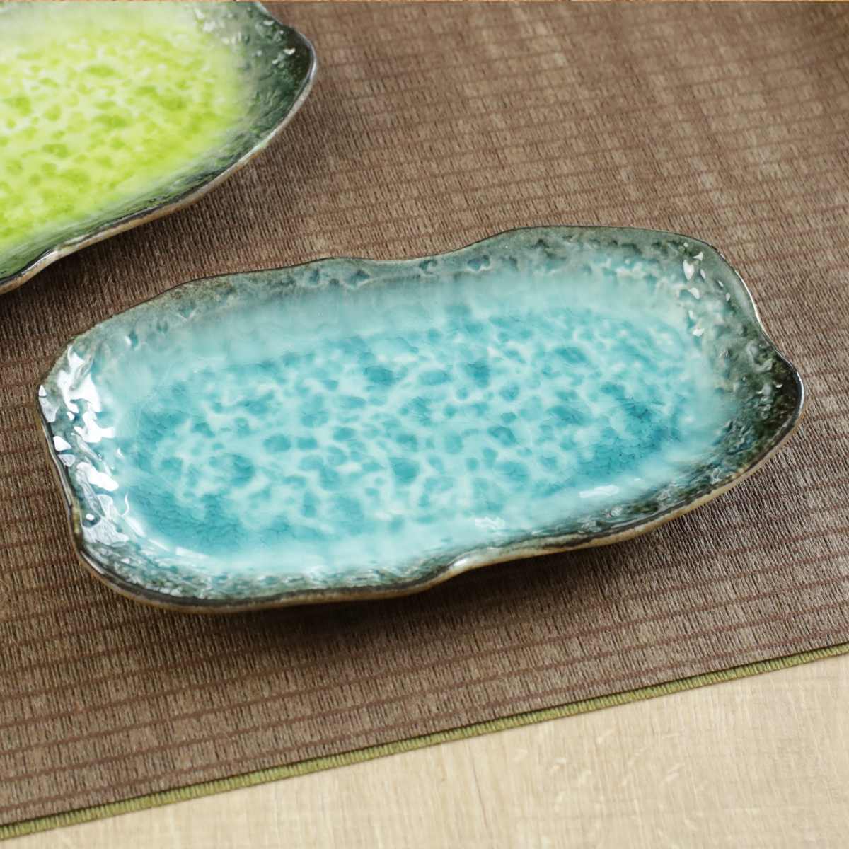 長角皿 23.5cm 長角プレート KANADE 陶器 （ 電子レンジ対応 長皿 焼物