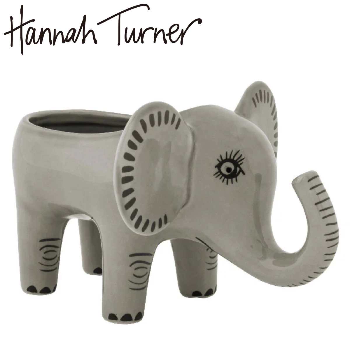 プランター Hannah Turner エレファント （ ハンナターナー 鉢植え プラントポット ミニポット アニマル 動物 ）