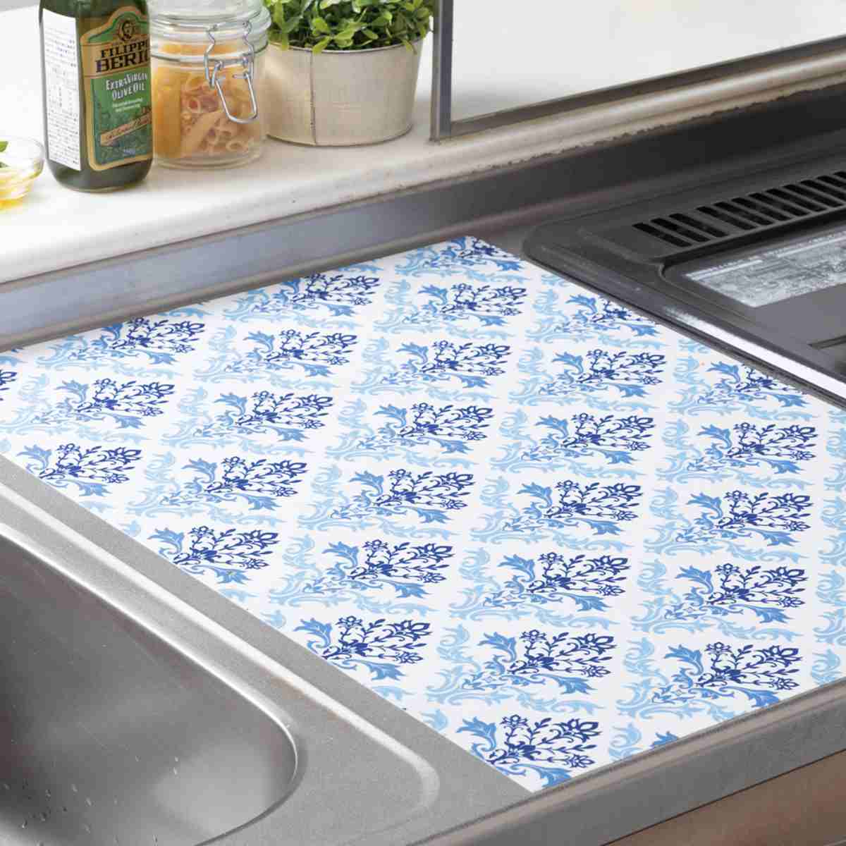 調理台マット キッチン華やか調理台保護マット （ シリコン製マット 調理マット シリコン シリコーン 耐熱 キッチン保護マット シリコンマット ）