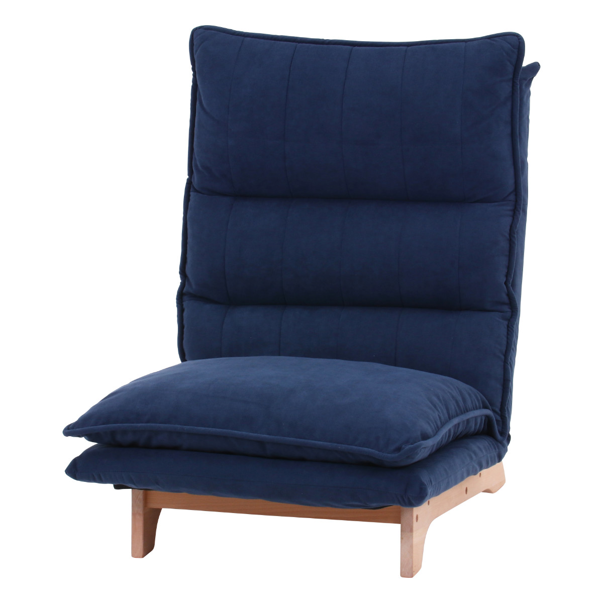 不二貿易（Fuji Boeki） フロアチェア 座面高29cm リクライニング 連結