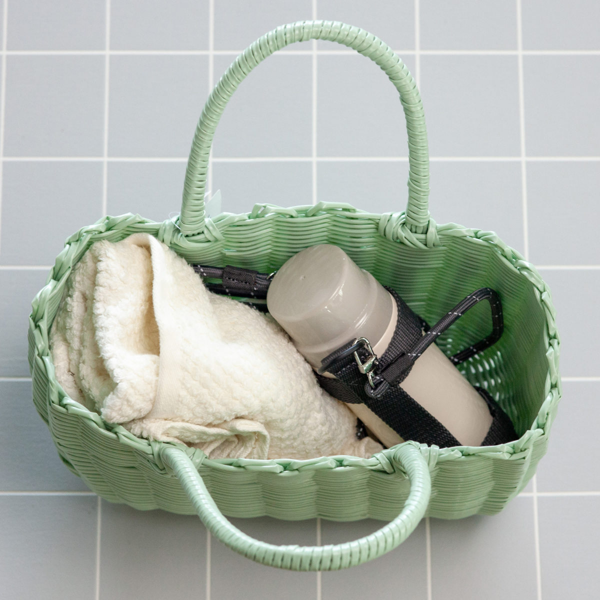 バスケット ジョルジア かごバッグ 持ち手 （ 洗える カゴ 収納 バッグ