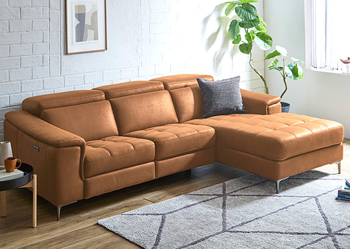 ホームテイスト（HOME taste） カウチソファ 左カウチ 3人掛け 幅236cm