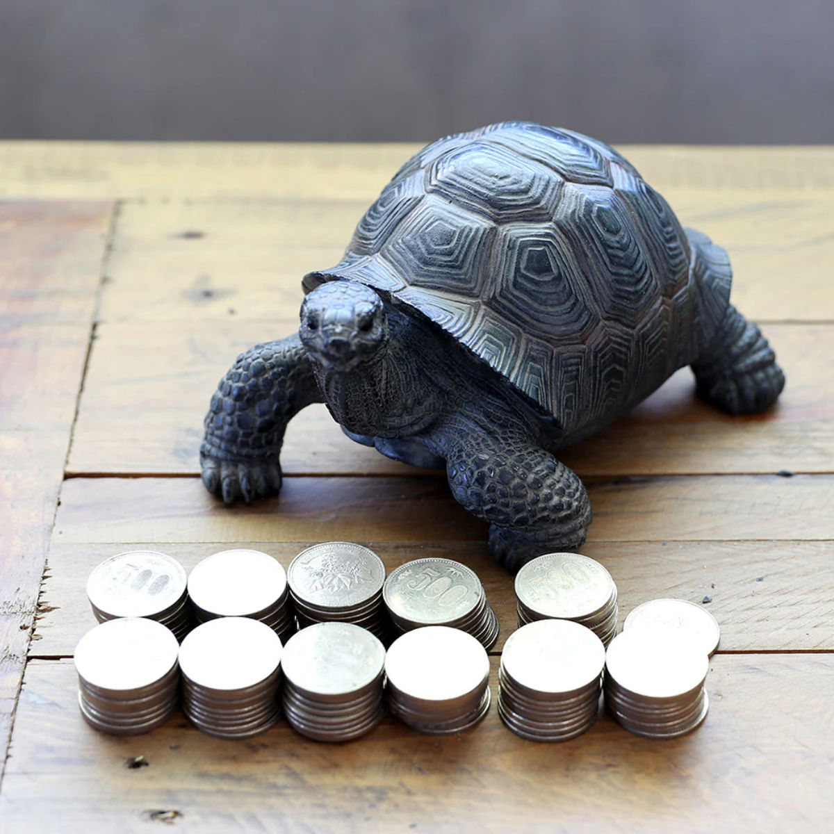 magnet オブジェ リクガメ ペットバンク 貯金箱 （ 置物 動物 雑貨