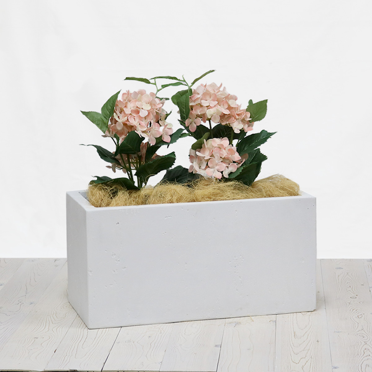 プランター マグネシアプランター 長角 60cm （ プランターカバー スクエア 植木鉢 鉢 底穴 屋外 外 家庭菜園 寄せ植え おしゃれ ）の画像