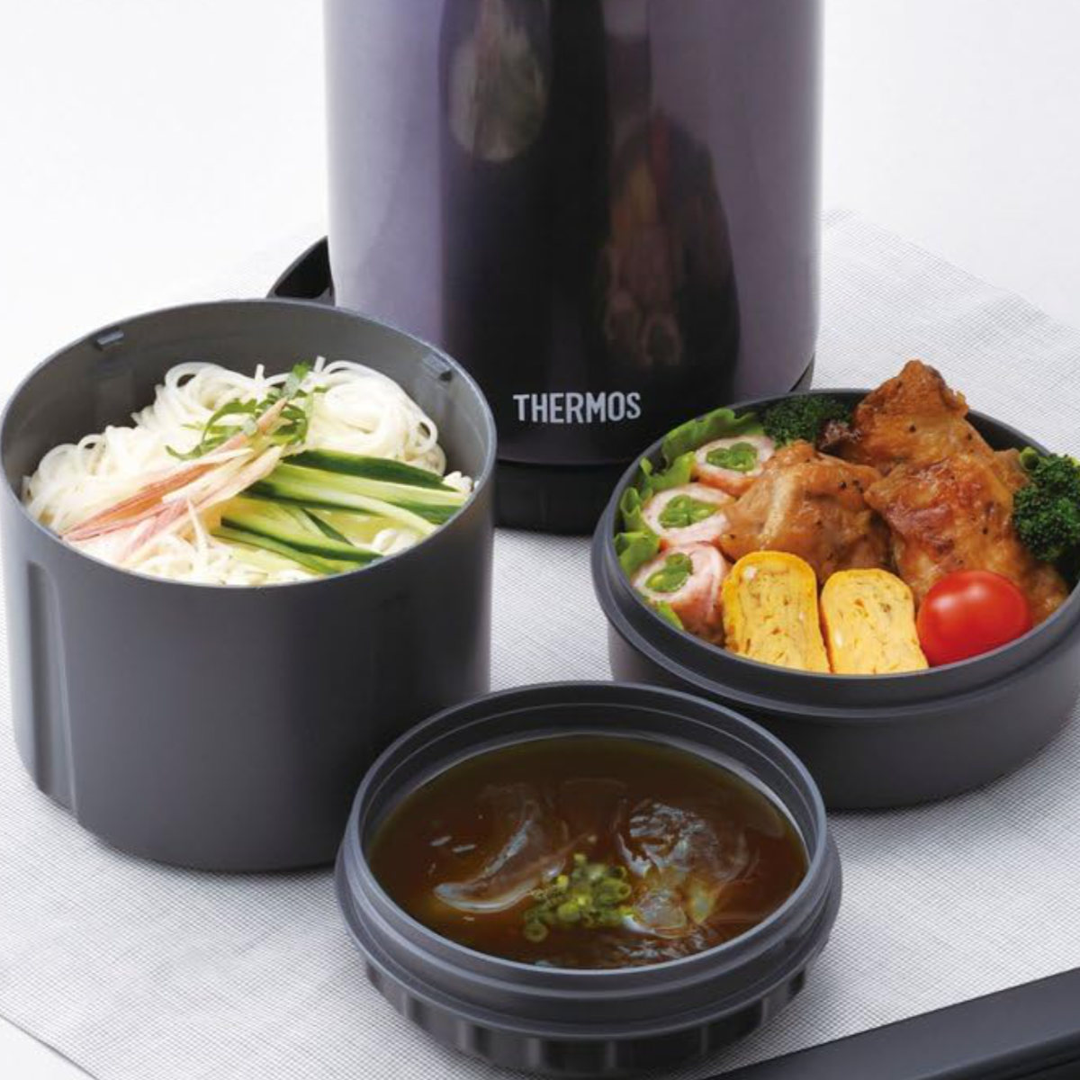 【サーモス 他】ステンレスボトル&保温弁当箱 /まとめ売り14点セット THERMOS（サーモス） ランチジャー 保温弁当箱 ステンレス製 食洗機