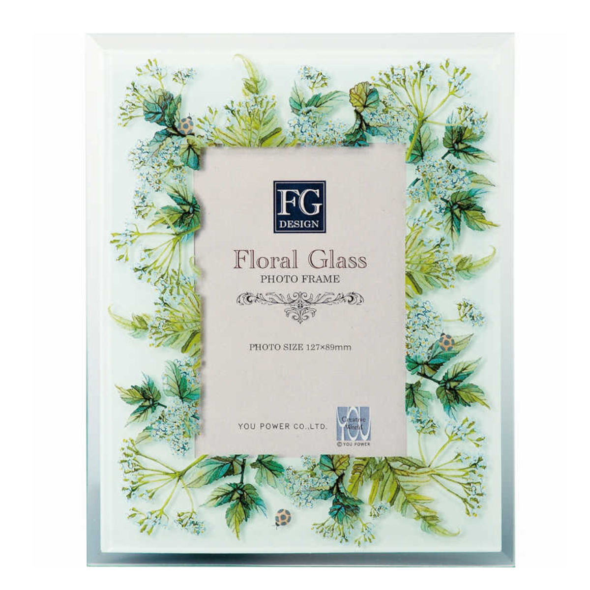 フォトフレーム FGデザイン L判 ボタニカル ガラス （ フォトスタンド