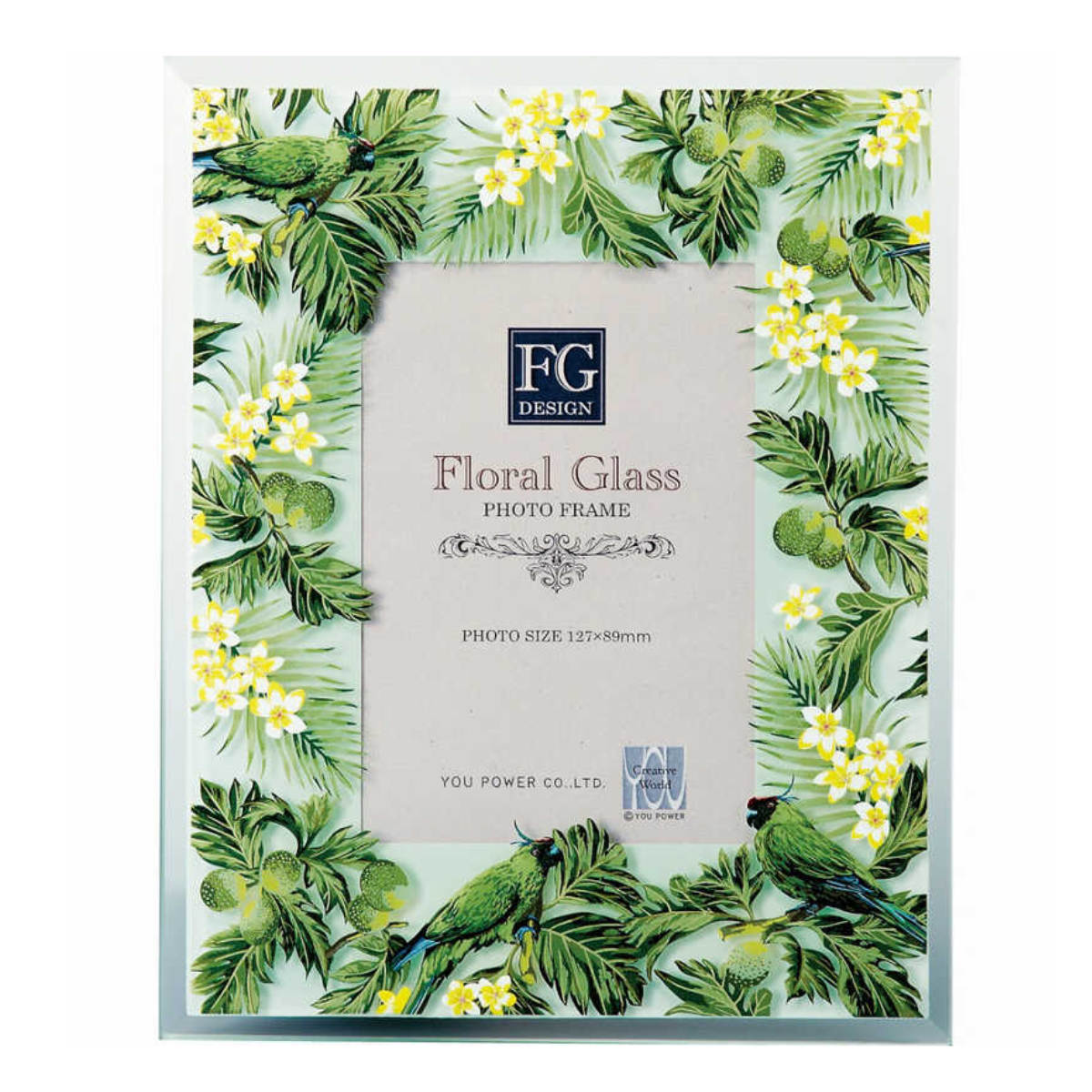 フォトフレーム FGデザイン L判 ボタニカル ガラス （ フォトスタンド