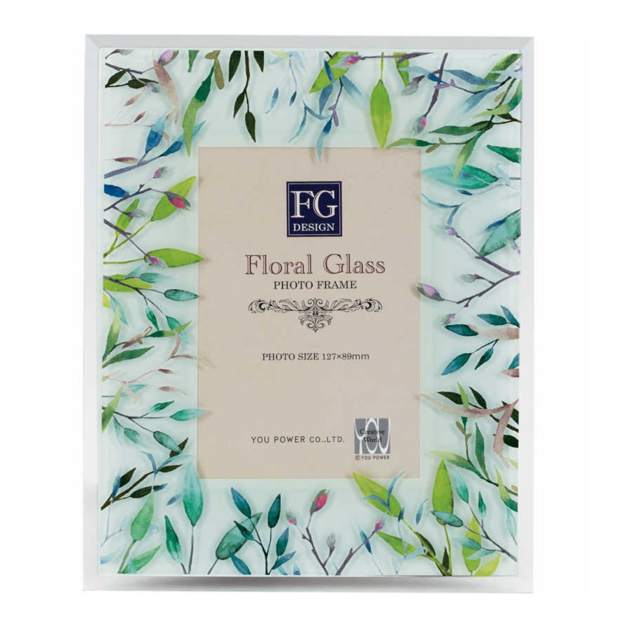 フォトフレーム FGデザイン L判 ボタニカル ガラス （ フォトスタンド