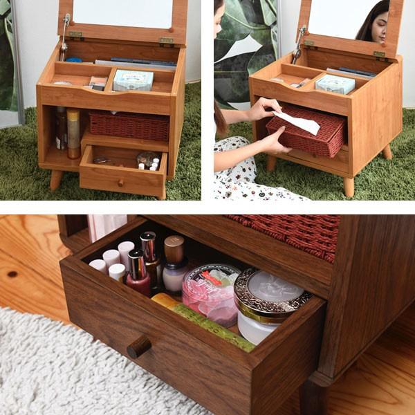 ドレッサー 幅45cm 鏡台 ミニタイプ 北欧風 Pico （ 化粧台 メイク