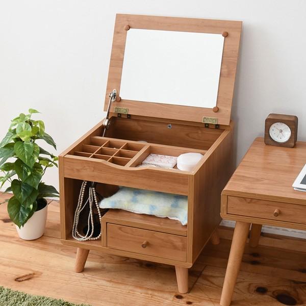 ドレッサー 幅45cm 鏡台 ミニタイプ 北欧風 Pico （ 化粧台 メイク