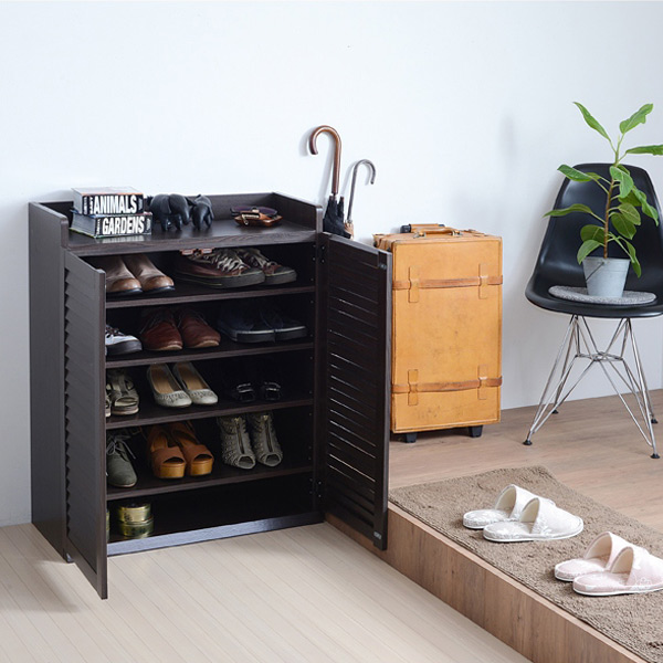 JK-PLAN（ジェイケイ・プラン） 下駄箱 幅75cm 1個 ルーバー 組立品