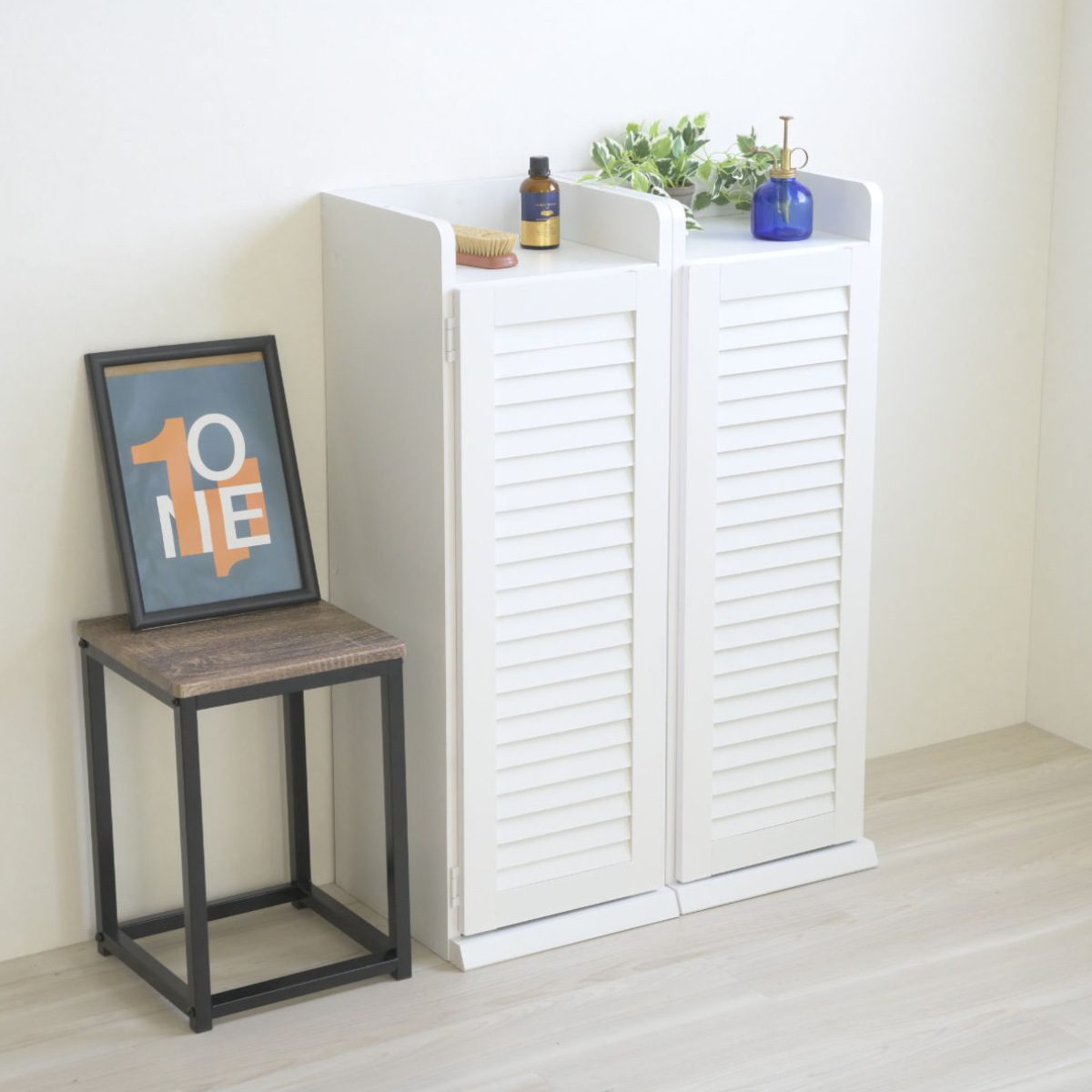 JK-PLAN（ジェイケイ・プラン） 下駄箱 幅31.5cm 2台入り ルーバー