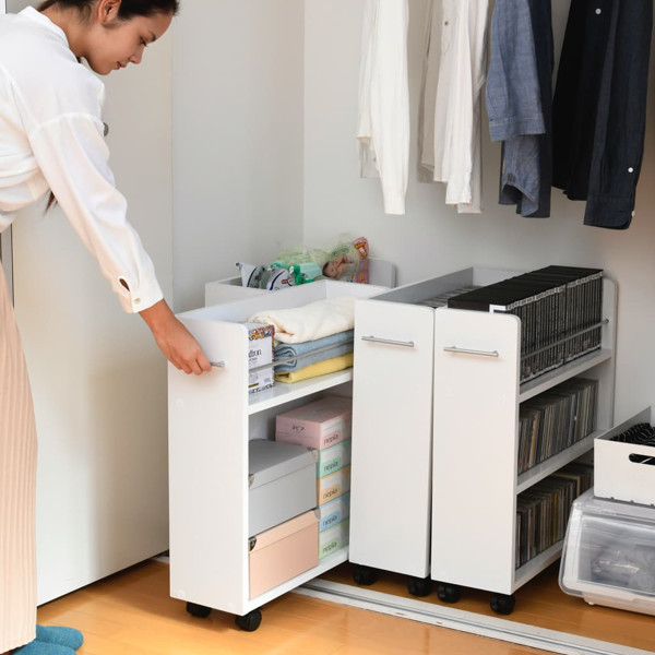 JK-PLAN（ジェイケイ・プラン） クローゼット 収納ラック キャスター付