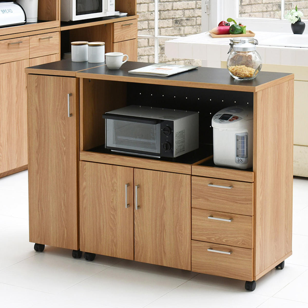 JK-PLAN（ジェイケイ・プラン） レンジ台 幅120cm キッチンラック