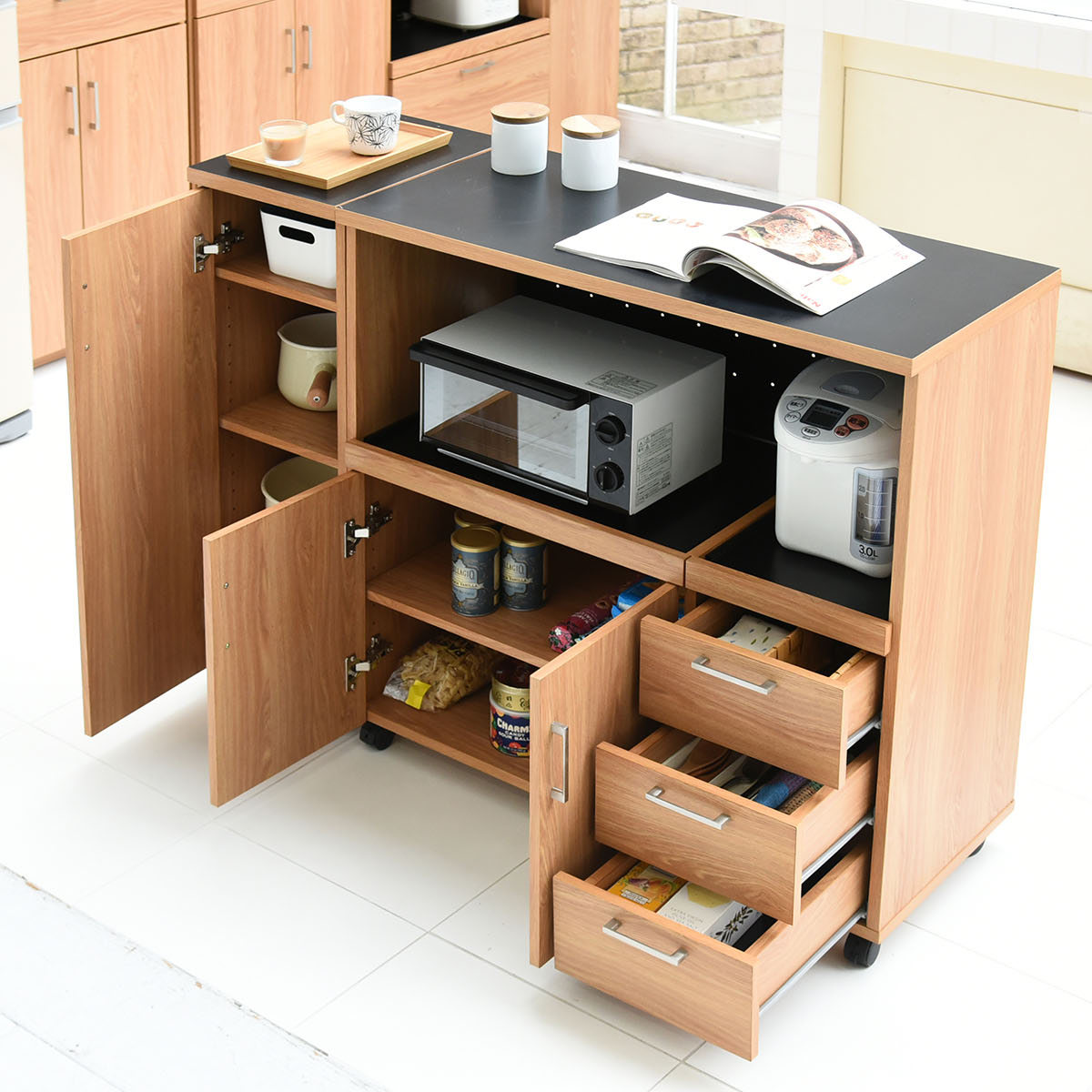 JK-PLAN（ジェイケイ・プラン） レンジ台 幅120cm キッチンラック