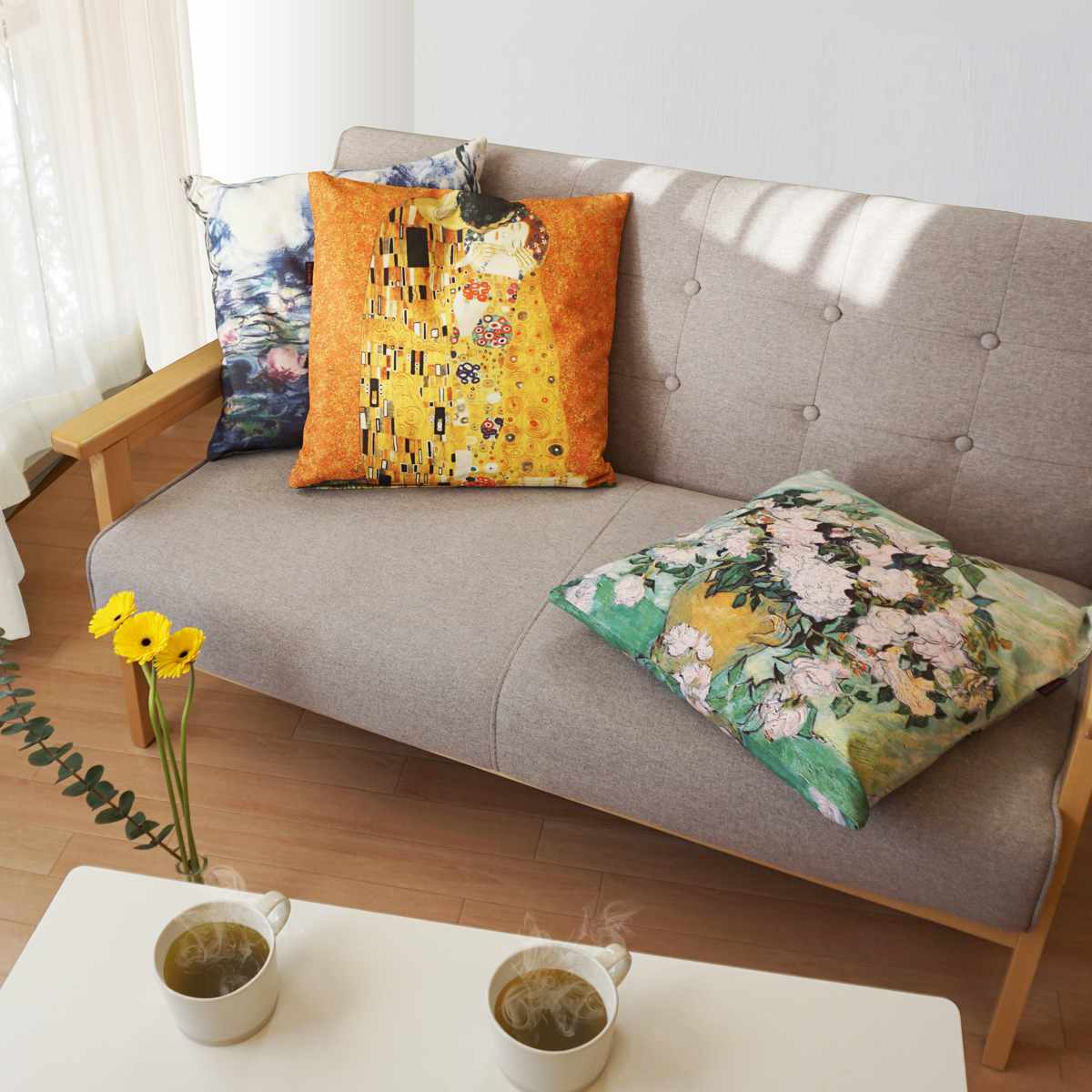 クッションカバー 名画クッションカバー 45×45cm クリムト