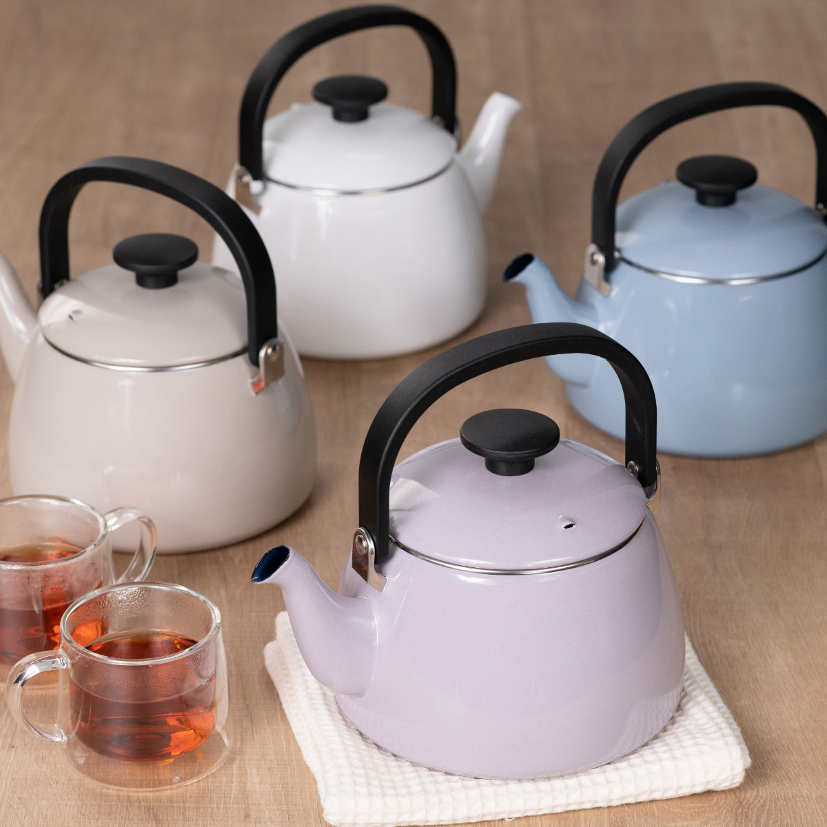 Cotton Series ケトル 2.5L IH対応 Plus 富士ホーロー Honey Ware