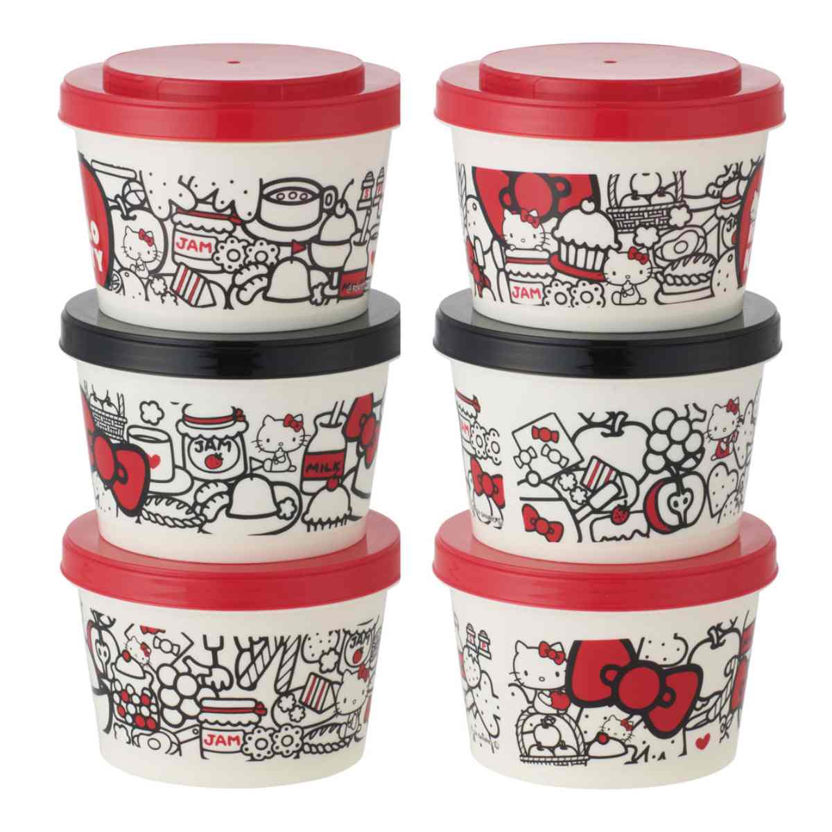 スケーター 保存容器 240ml 薄肉保存容器 3個セット ハローキティ KT