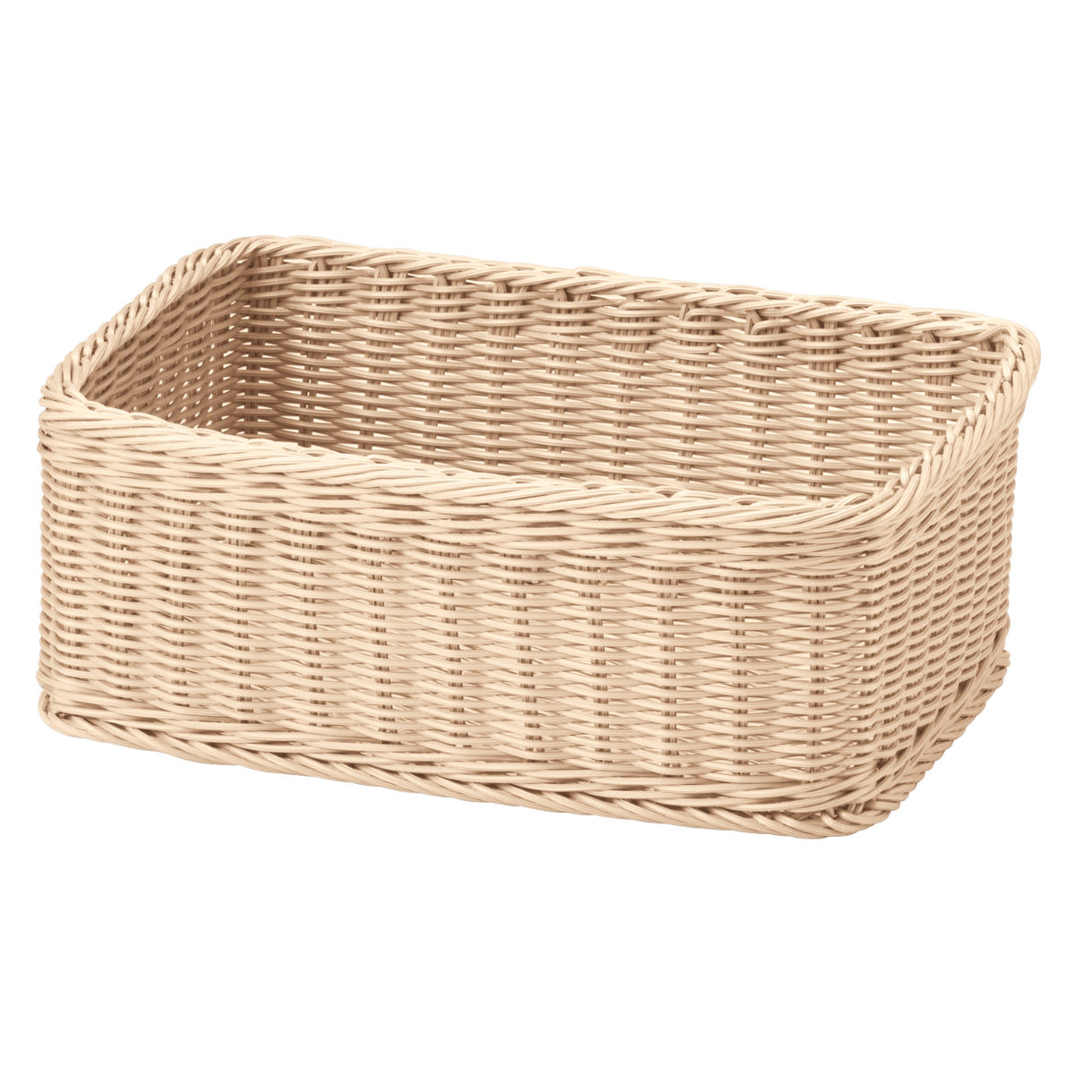 大きな編み籠　バケット かご 洗える 抗菌素材 ドライヤー入れバスケット L KLEANE （ 手編み