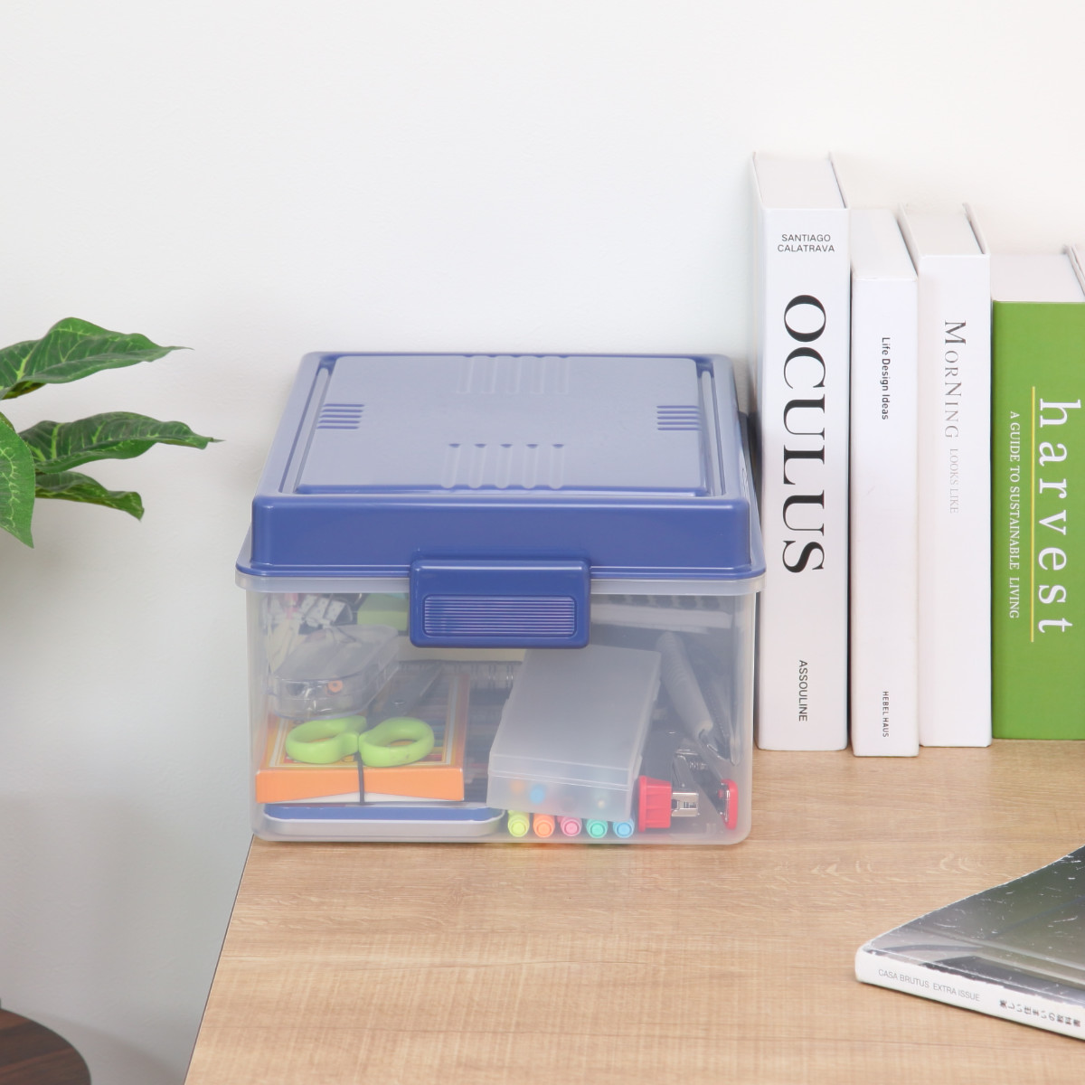 サンコープラスチック 収納ボックス ベストボックス A4 蓋付き （ 幅