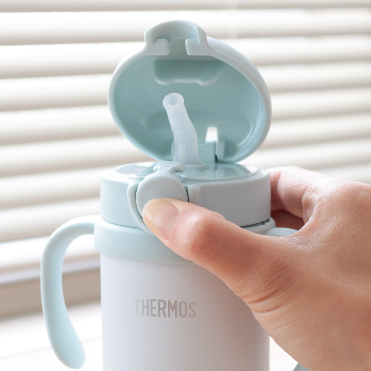 サーモス ストローマグ 魔法瓶 水筒 まほうびんのベビーストローマグ 無地 FJT-350 ( thermos THERMOS ベビーマグ まほうびん 350ml 保冷 両手 かわいい ) 関連画像4