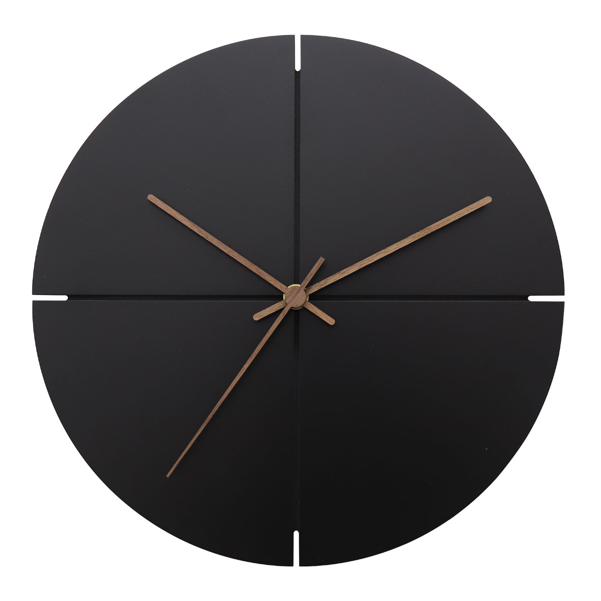 ブラックバスの壁時計 直径約30cm 掛け時計 静音 連続秒針 クオーター アプリクス 直径30cm （ 時計