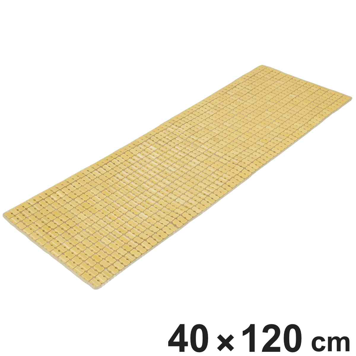 インテリアマット 竹ひんやりマット 40×120cm 接触冷感 天然素材 （ マット 竹 長方形 ひんやりマット 竹素材 竹マット 涼感マット ）
