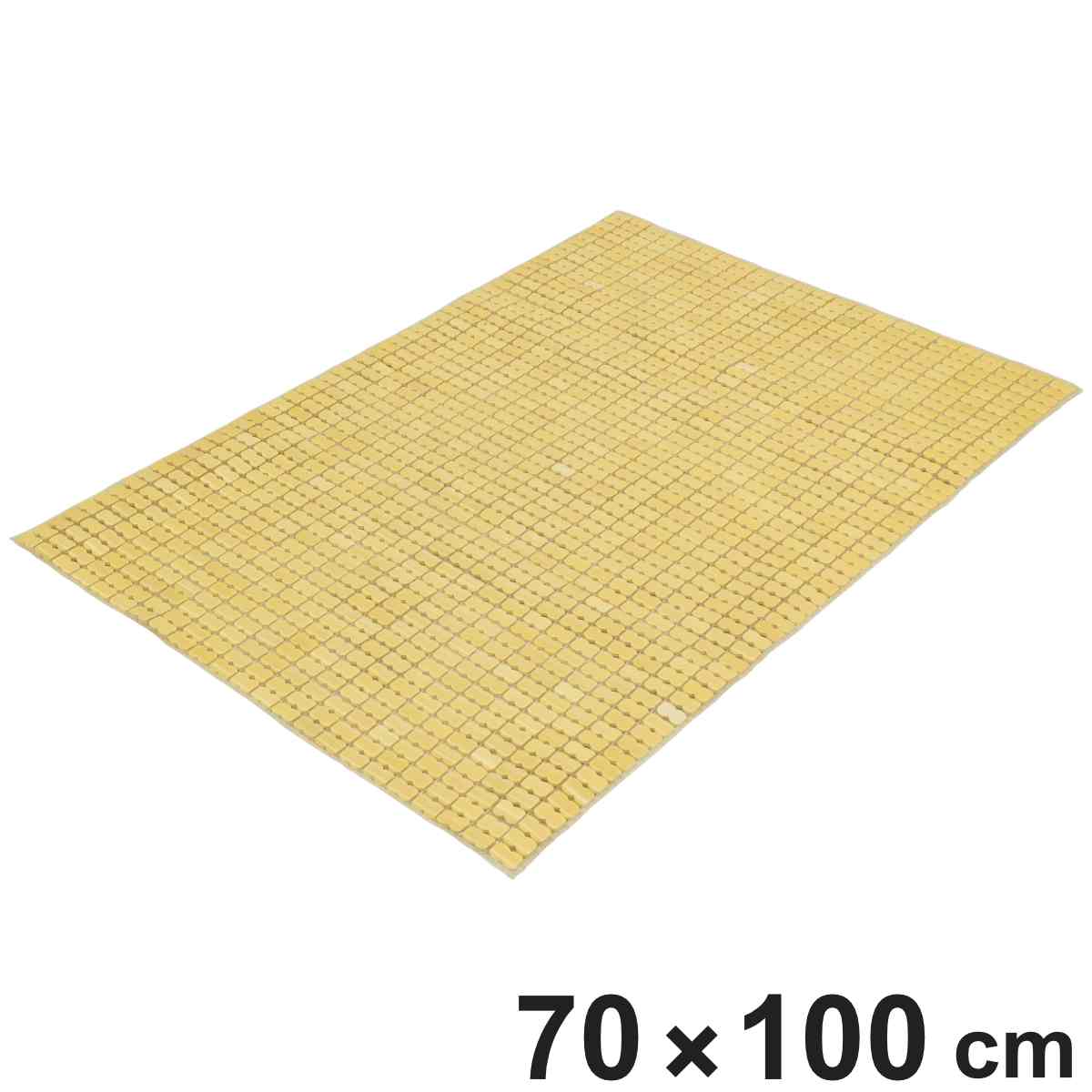 インテリアマット 竹ひんやりマット 70×100cm 接触冷感 天然素材 （ マット 竹 長方形 ひんやりマット 竹素材 竹マット 涼感マット ）