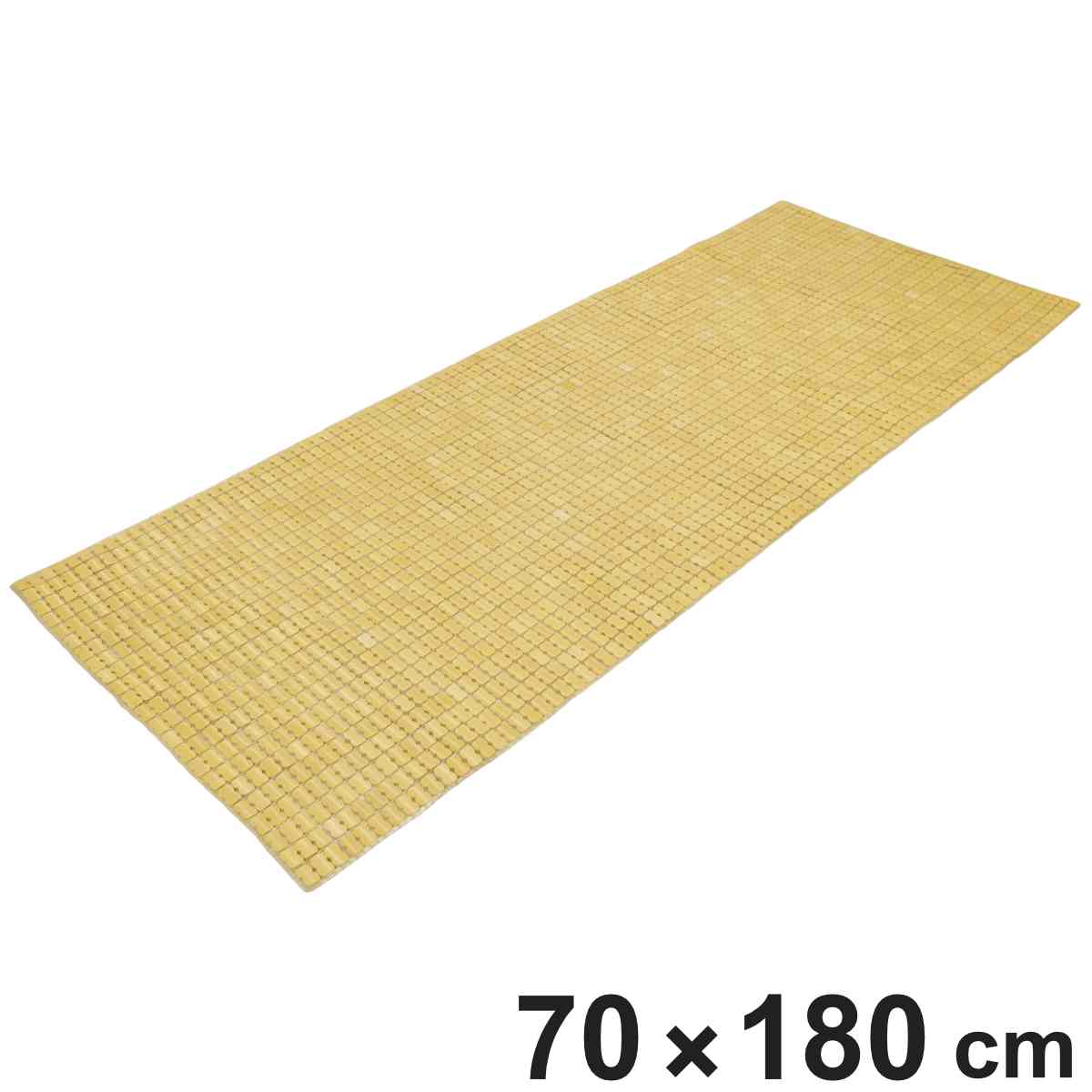 インテリアマット 竹ひんやりマット 70×180cm 接触冷感 天然素材 （ マット 竹 長方形 ひんやりマット 竹素材 竹マット 涼感マット ）