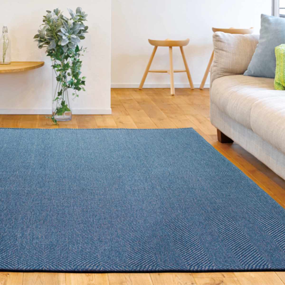 ラグ　180cm×180cm 大島屋 ラグ 洗える ジャガード織り 180×180cm ライラ ホット