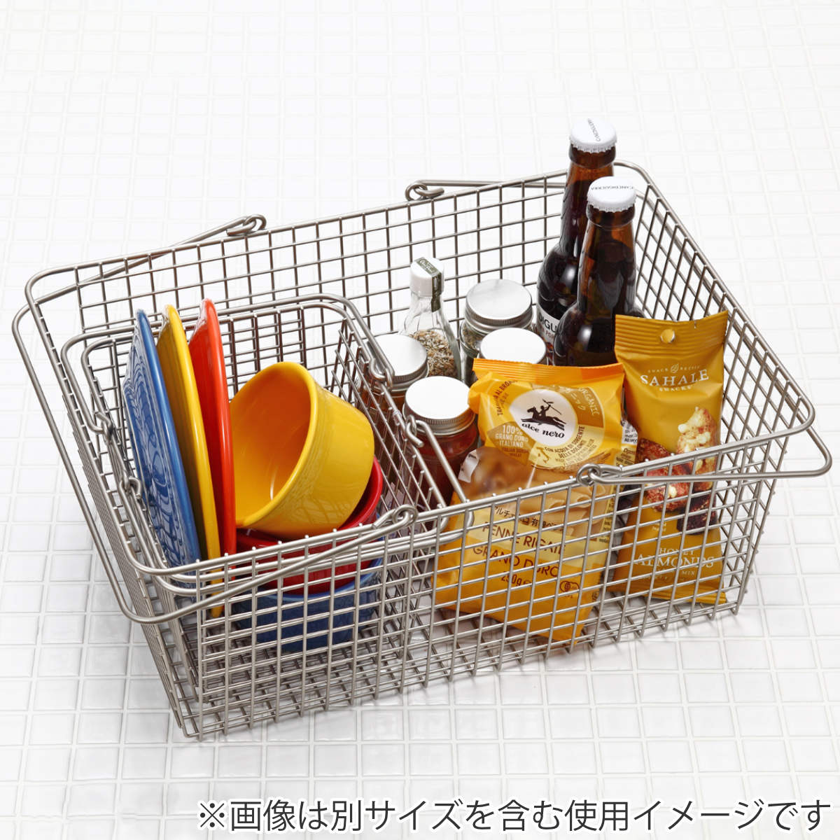 ASPLUND（アスプルンド） 買い物かご ワイヤーバスケット S （ 幅23.5