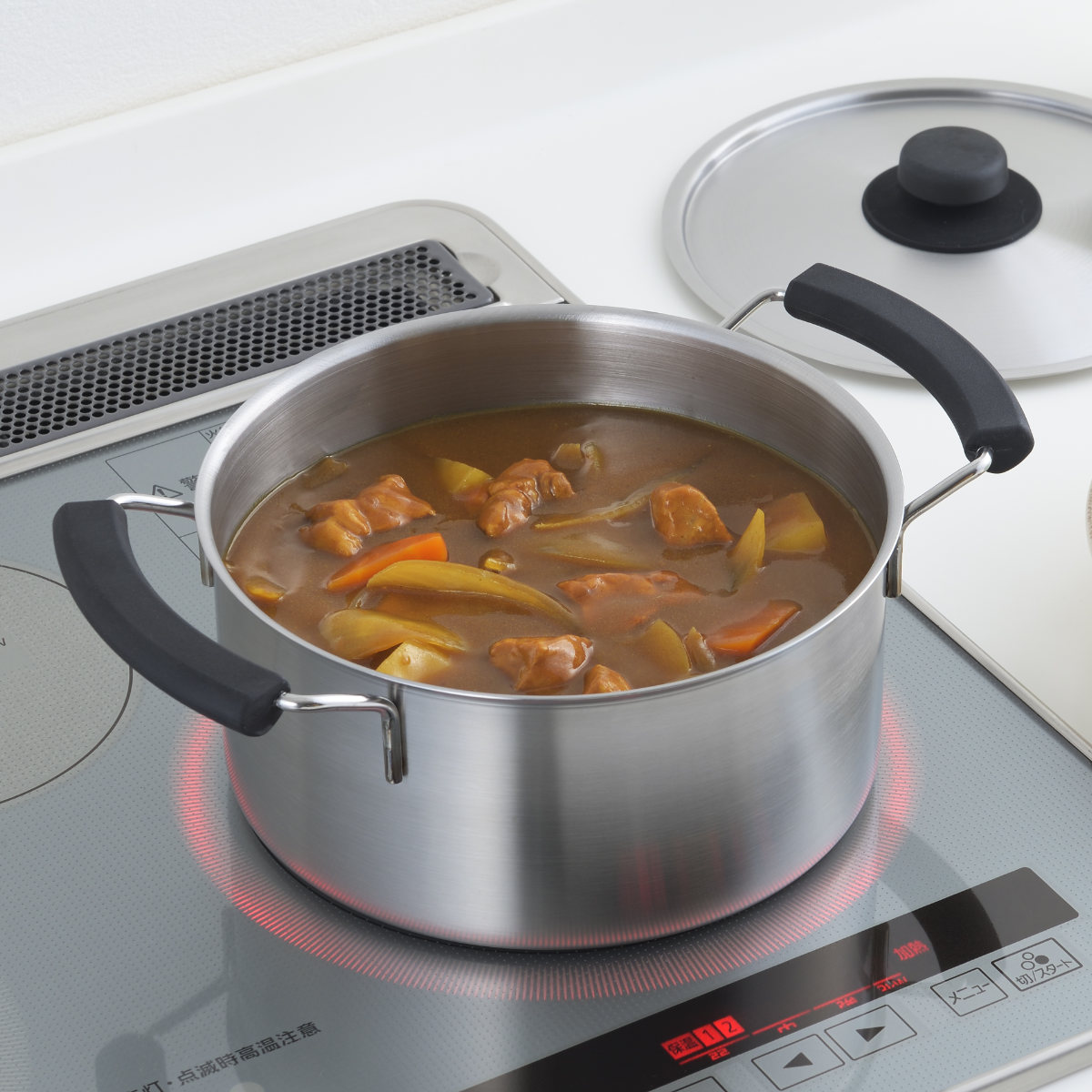 ヨシカワ 両手鍋 20cm IH対応 シーズ・クッキング ソースポット 日本製