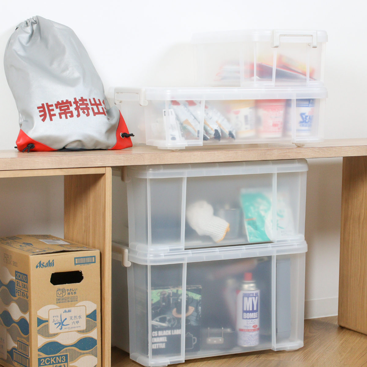 SANKA（サンカ） 収納ケース ナチュラ トラックス クローゼット 浅型