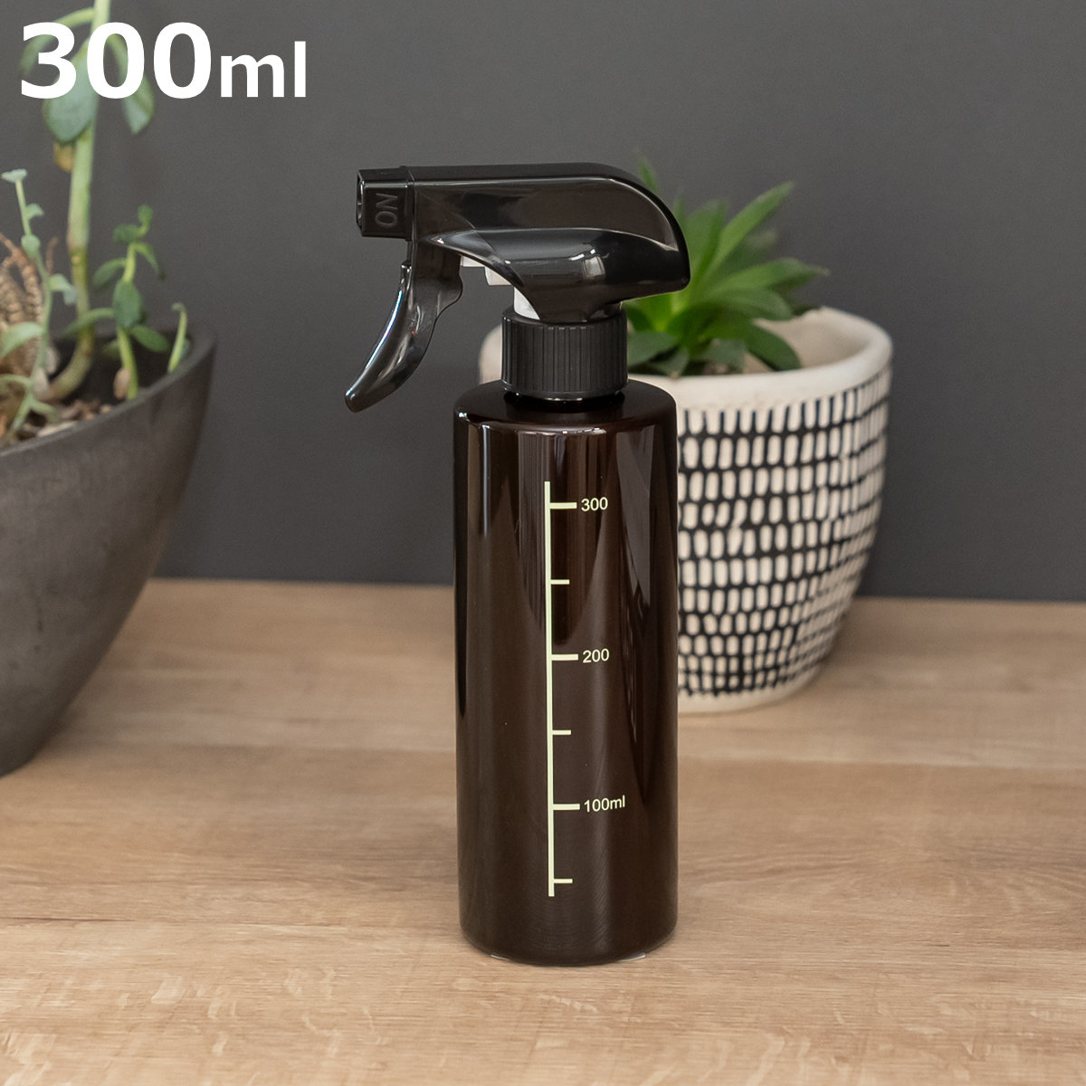 スプレーボトル 300ml PET 霧吹き （ ウォータースプレー 水 プラスチック ボトル リネンウォーター 植物用 ）