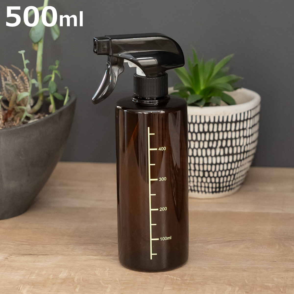 スプレーボトル 500ml PET 霧吹き （ ウォータースプレー 水 プラスチック ボトル リネンウォーター 植物用 ）