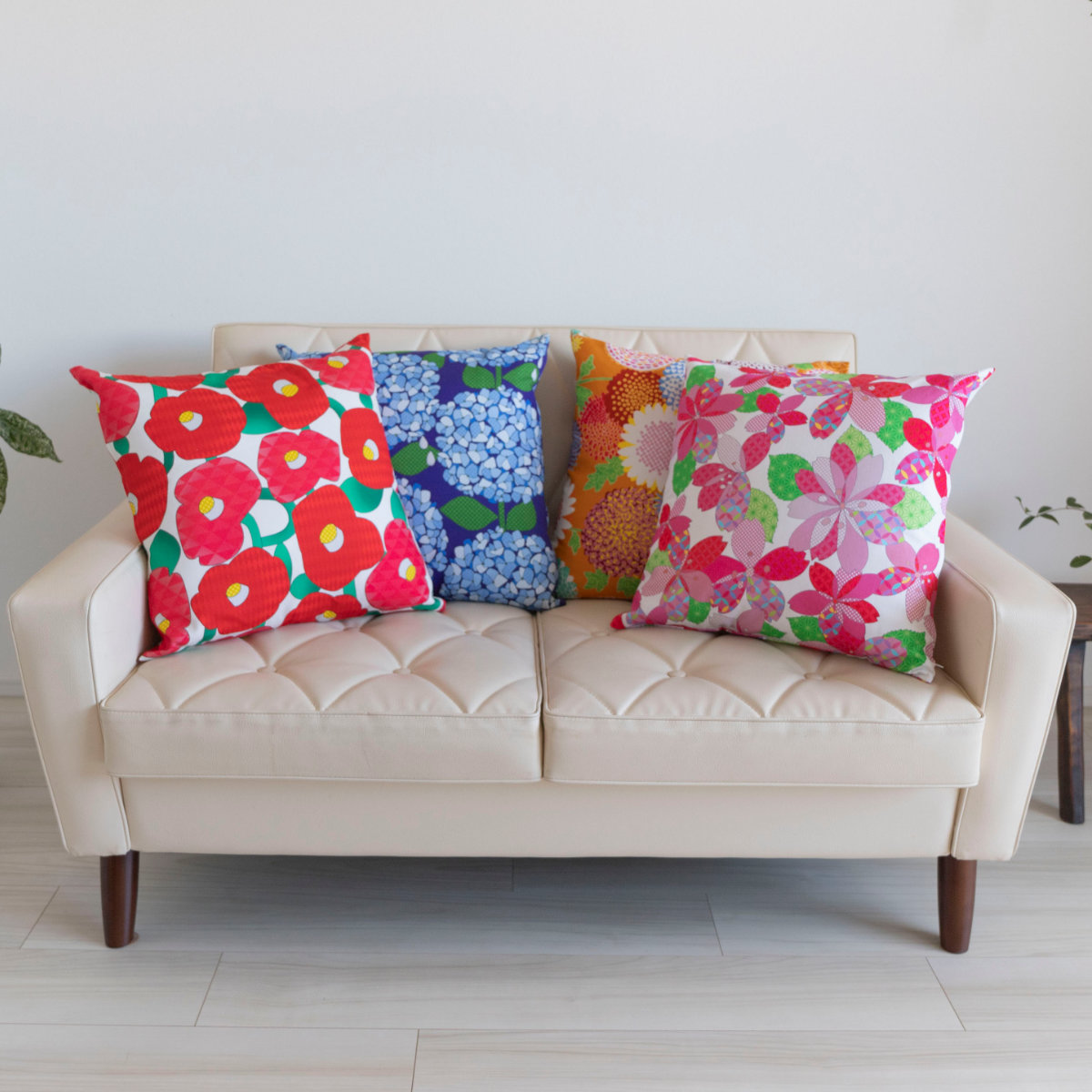 クッションカバー あそ美心 45×45cm （ クッション カバー 替えカバー