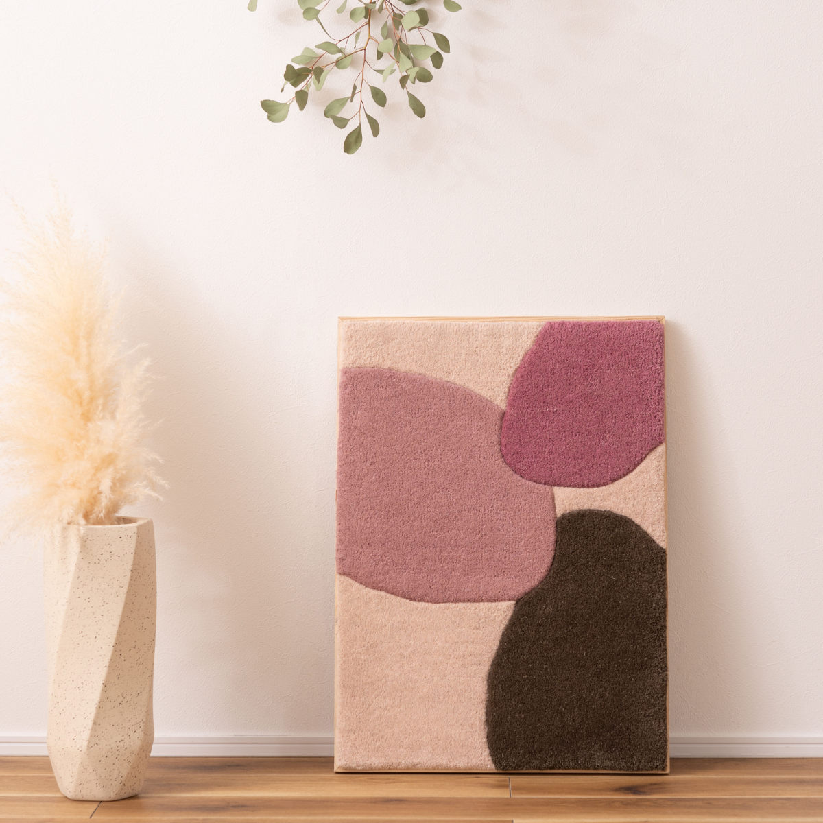 東谷 ウォールアート 52×72cm 布 木製 （ アートパネル タフティング