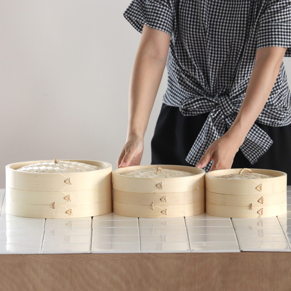 パール金属 中華せいろ 18cm 竹製 中華家 （ 蒸し器 竹 蒸籠 セイロ