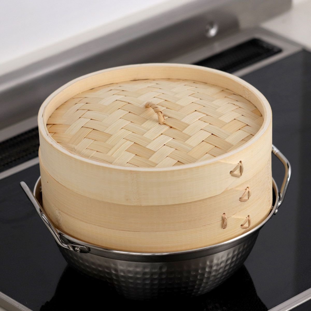 パール金属 中華せいろ 21cm 竹製 中華家 （ 蒸し器 竹 蒸籠 セイロ