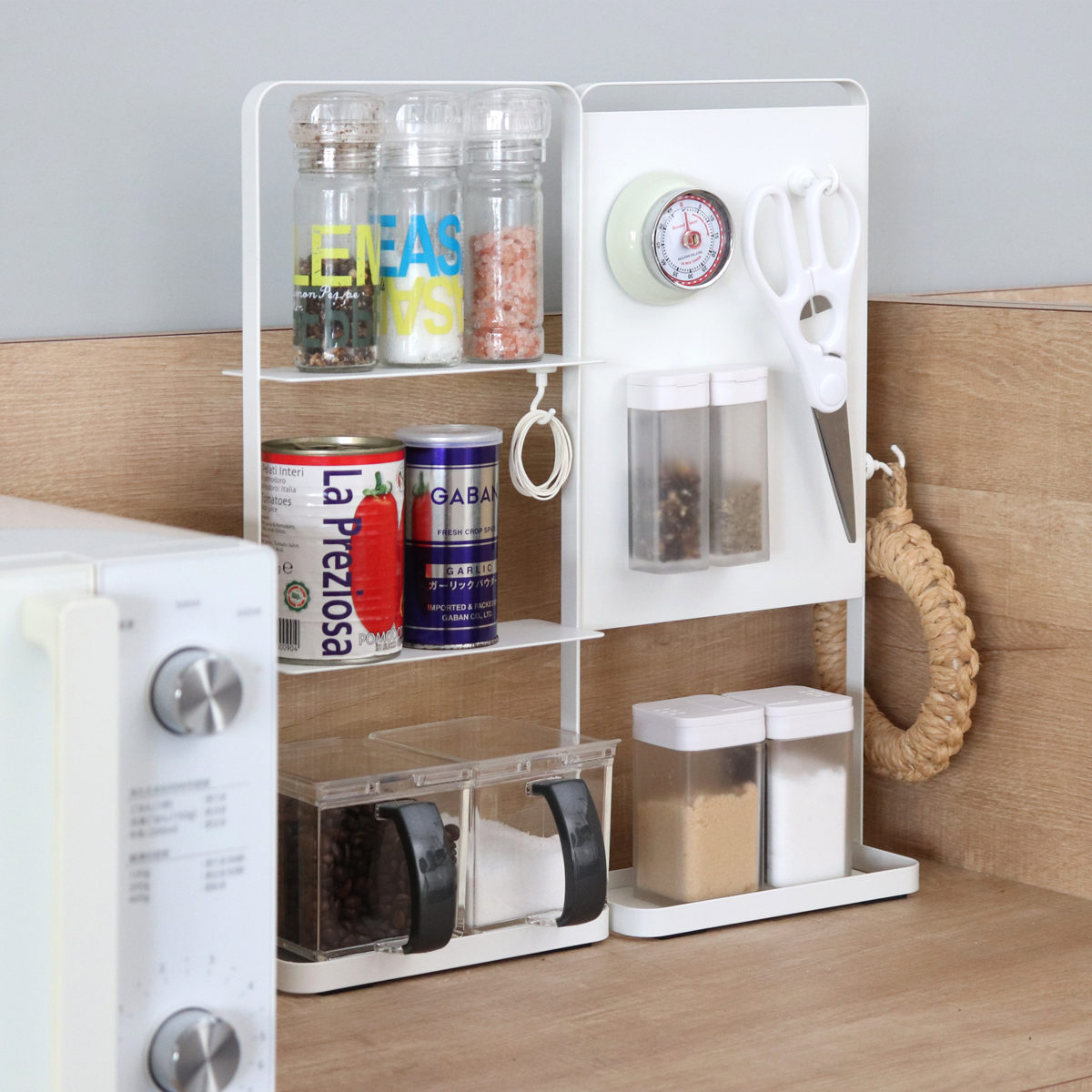 平安伸銅工業 キッチンラック マットホワイト ラックタイプ パネル