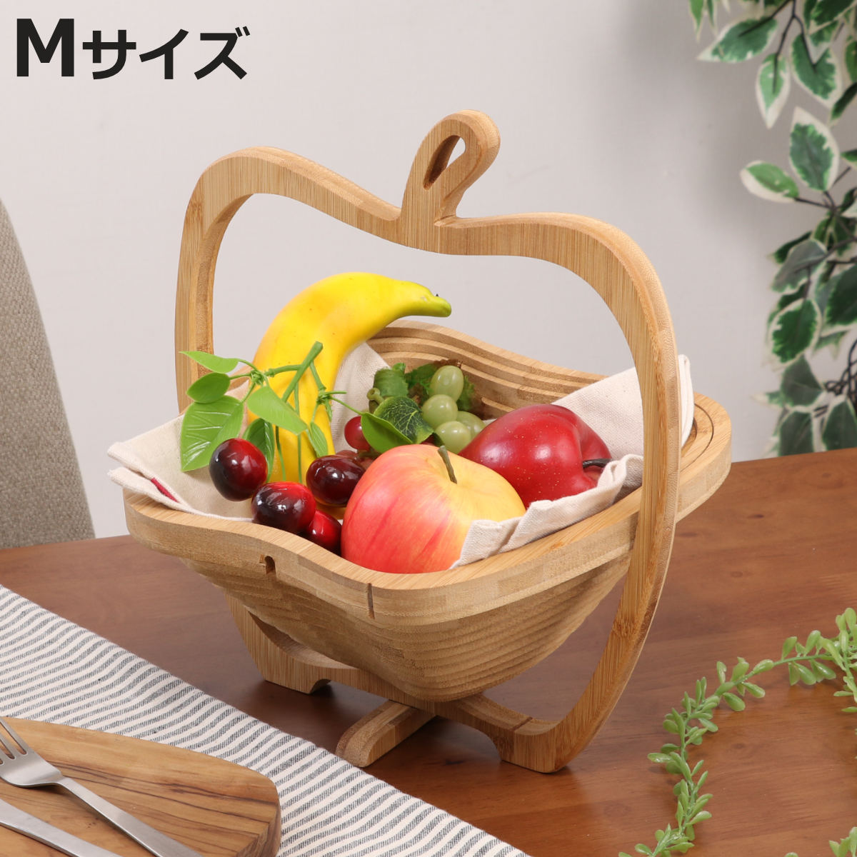 不二貿易（Fuji Boeki） キッチンバスケット りんごバスケット M 