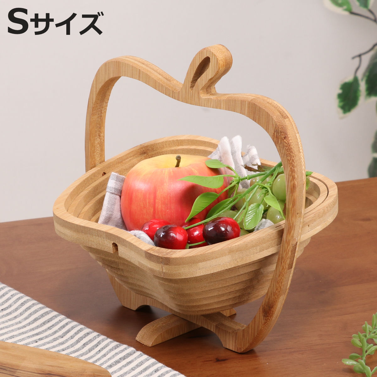 不二貿易（Fuji Boeki） キッチンバスケット りんごバスケット S