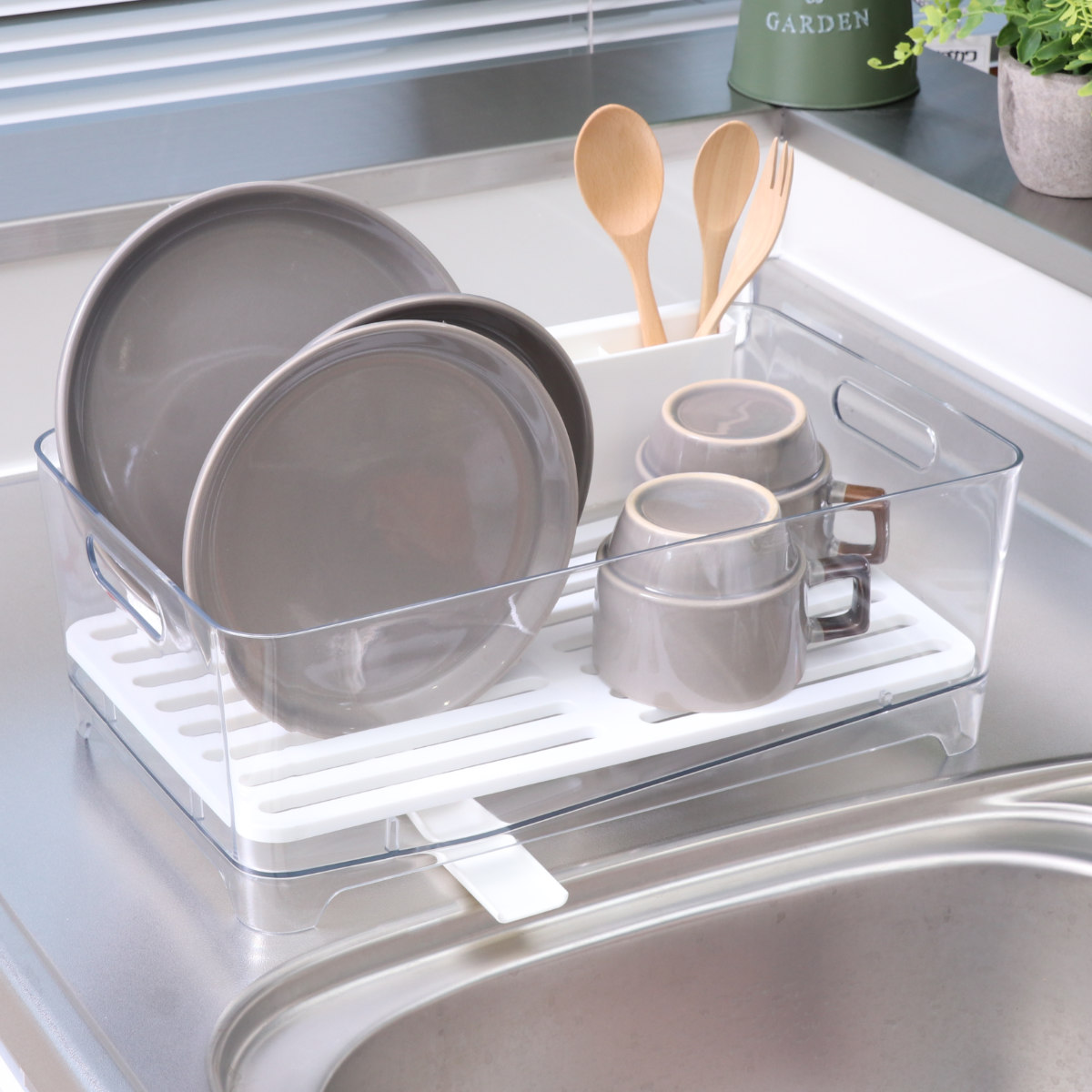 水切りラック Karatto 水切りバスケット...の詳細画像3