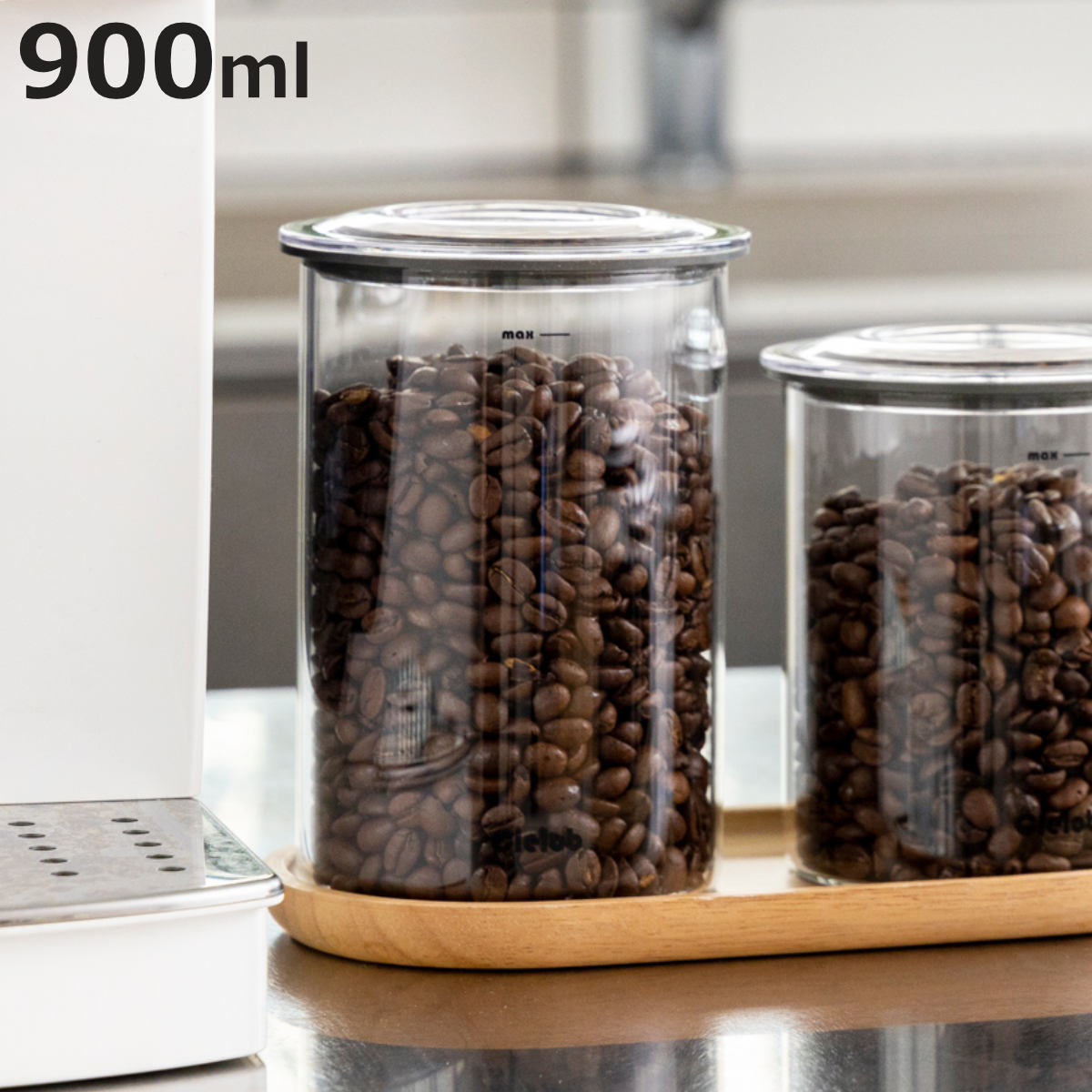 �ۑ��e�� 900ml Cielob �^��L���j�X�^�[���E���h �i �Z�[���u �L���j�X�^�[ �d�� �^�� ���e�� �ۑ� �e�� ���� �K���X �j