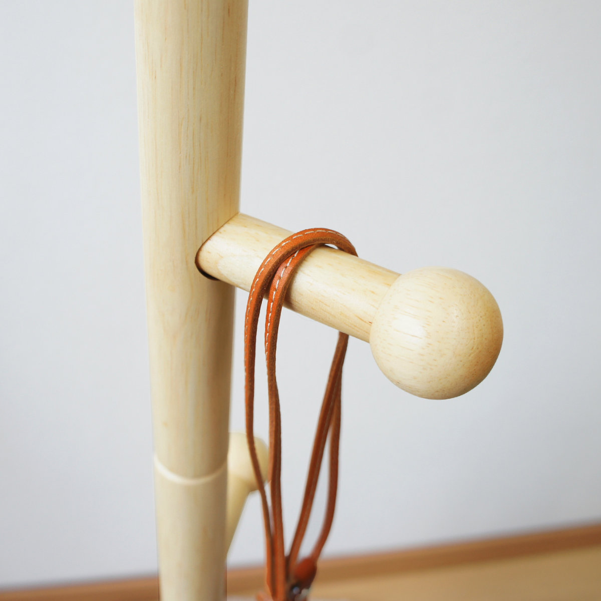 フクダクラフト ポールハンガー 木製 子供 （ ハンガーラック コート