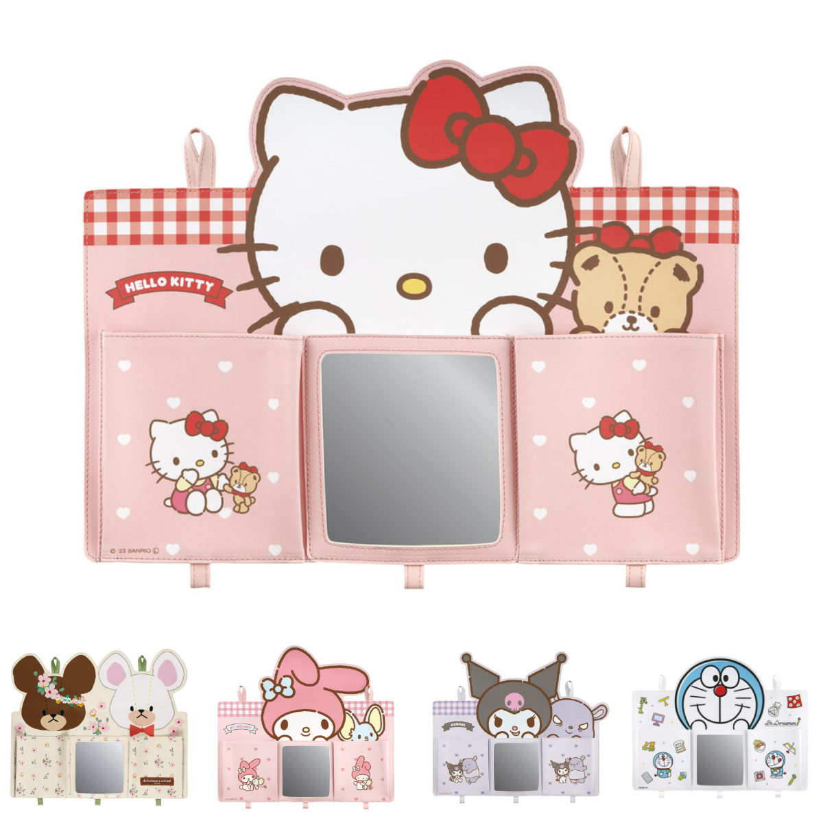 スケーター おしたくボード みじたくポケット ミラー付き キャラクター